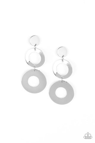 Pop Idol Silver Paparazzi Earrings