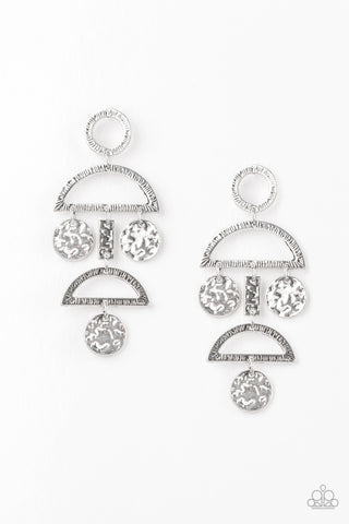 Incan Idol Silver Paparazzi Earrings