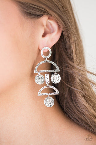Incan Idol Silver Paparazzi Earrings