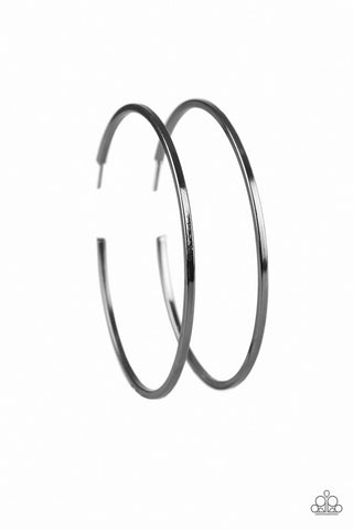 Perfect Shine Black Paparazzi Earrings