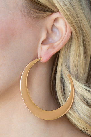 Moon Beam Gold Paparazzi Earrings