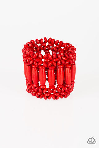 Barbados Beach Club Red Paparazzi Bracelet