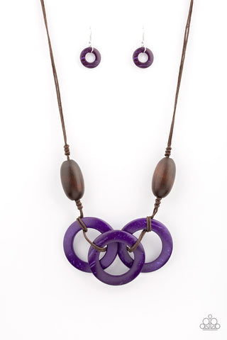 Bahama Drama Purple Paparazzi Necklace