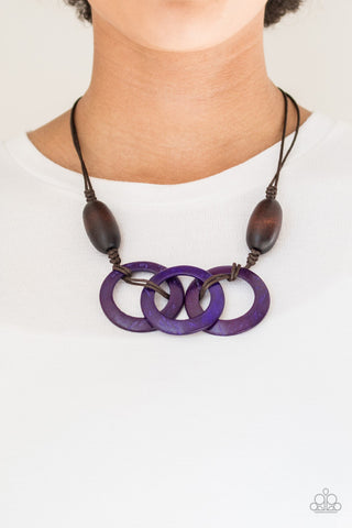 Bahama Drama Purple Paparazzi Necklace