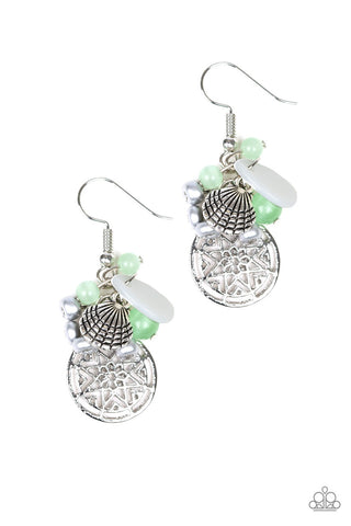 Ocean Oracle Green Paparazzi Earrings