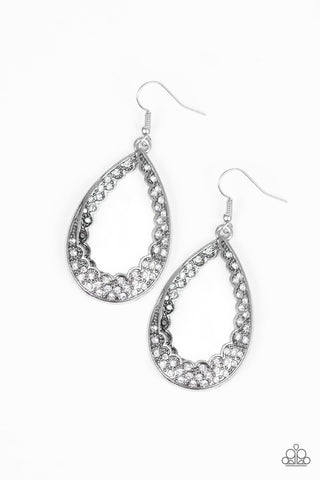 Royal Treatment White Paparazzi Earrings