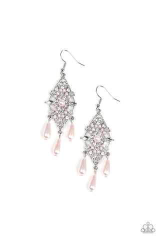 Majestic Mood Pink Paparazzi Earrings