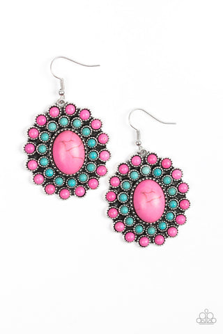 Stone Solstice Pink Paparazzi Earrings