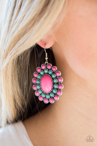 Stone Solstice Pink Paparazzi Earrings