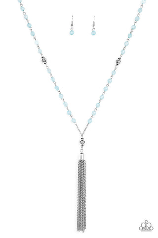 Tassel Takeover Blue Paparazzi Necklace