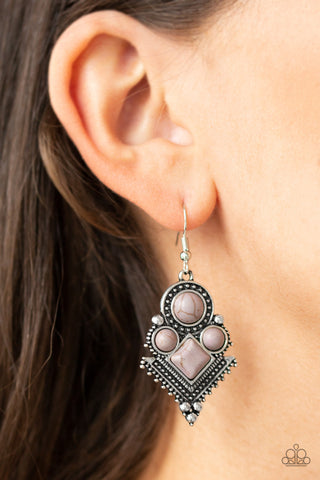 So Sonoran Silver Paparazzi Earrings