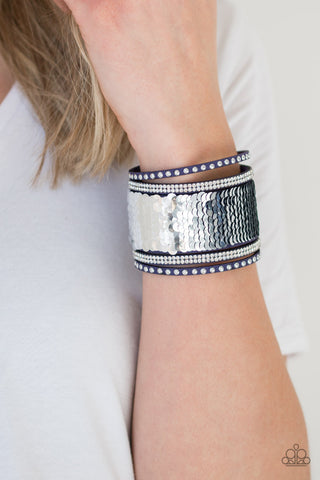 MERMAIDS Have More Fun Blue Paparazzi Bracelet