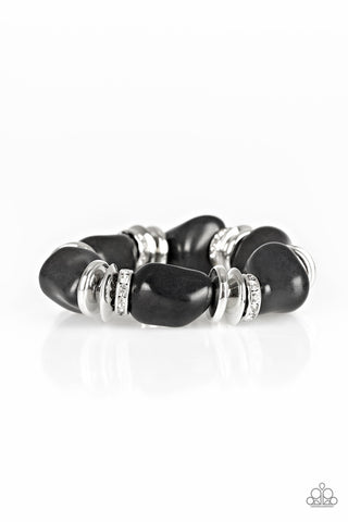 Stone Age Stunner Black Paparazzi Bracelet