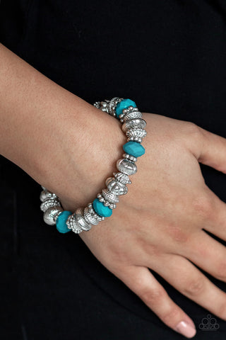 Live Life to the COLOR-fullest Blue Paparazzi Bracelet