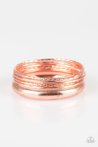 The Customer is Always BRIGHT Copper Paparazzi Bracelet