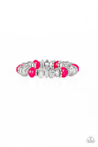 Live Life to the COLOR-fullest Pink Paparazzi Bracelet