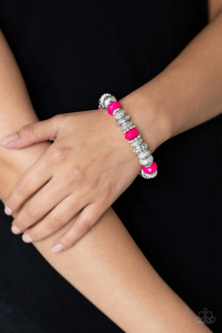 Live Life to the COLOR-fullest Pink Paparazzi Bracelet