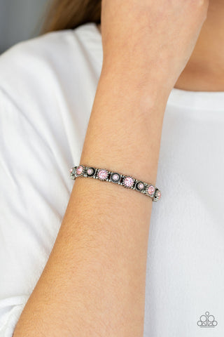 Heavy on the Sparkle Pink Paparazzi Bracelet