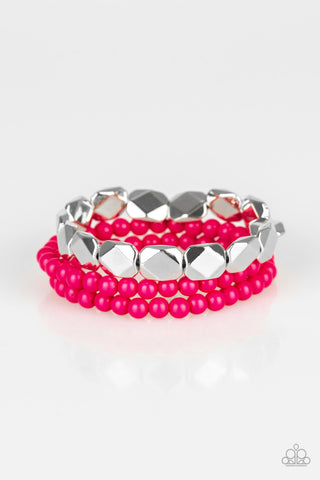 Fiesta Flavor Pink Paparazzi Bracelet