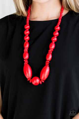 Summer Breezin Red Paparazzi Necklace