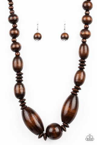 Summer Breezin Brown Paparazzi Necklace