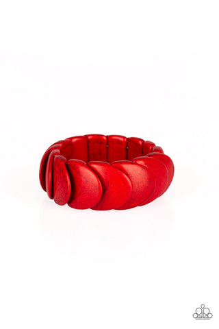 Nomadic Nature Red Paparazzi Bracelet