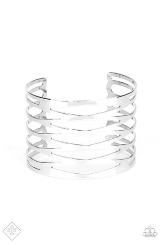 Keep Them on Edge Silver Paparazzi Bracelet