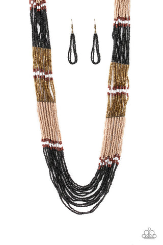 Rio Roamer Black Paparazzi Necklace
