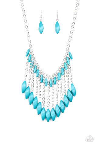 Venturous Vibes Blue Paparazzi Necklace