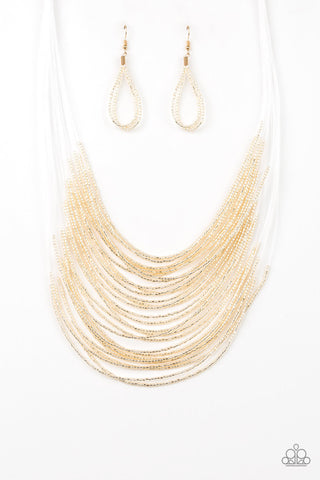 Catwalk Queen Gold Paparazzi Necklace