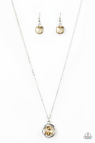 Dazzle in Diamonds Brown Paparazzi Necklace