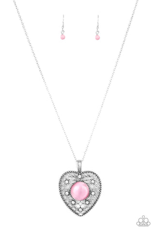 One Heart Pink Paparazzi Necklace