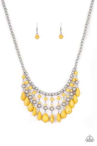 Rural Revival Yellow Paparazzi Necklace