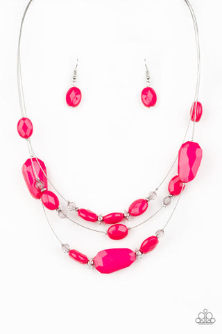 Radiant Reflections Pink Paparazzi Necklace