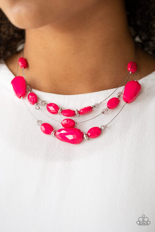 Radiant Reflections Pink Paparazzi Necklace