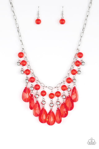 Beauty School Dropout Red Paparazzi Necklace