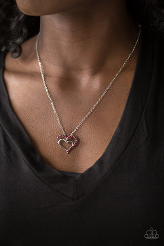 Heart to HEARTTHROB Red Paparazzi Necklace
