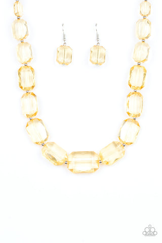 ICE Versa Yellow Paparazzi Necklace