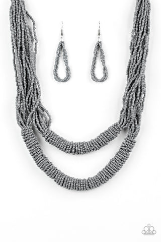 Right as RAINFOREST Silver Paparazzi Necklace