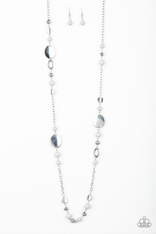 Serenely Springtime Silver Paparazzi Necklace