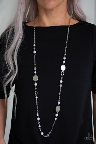 Serenely Springtime Silver Paparazzi Necklace