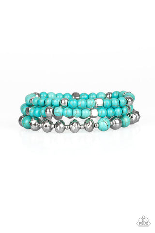 Mountain Artist Blue Paparazzi Bracelet