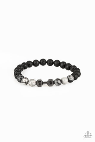 All About the Present Black Paparazzi Bracelet