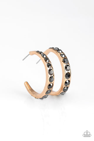 Welcome to Glam Town Gold Paparazzi Earrings