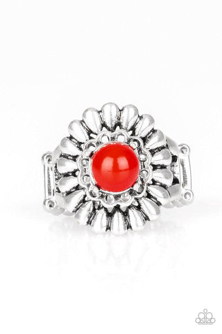 Poppy Pep Red Paparazzi Ring