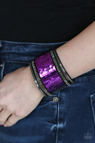 Heads or MERMAID Tails Purple Paparazzi Bracelet