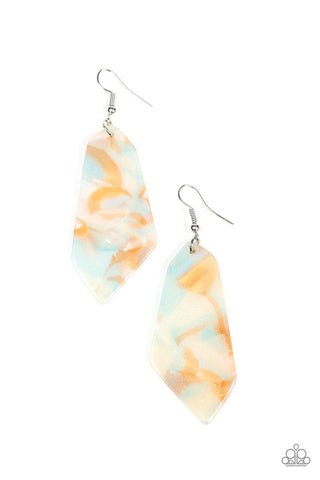 Walking on WATERCOLORS Multi Paparazzi Earrings