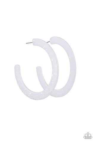 HAUTE Tamale White Paparazzi Earrings