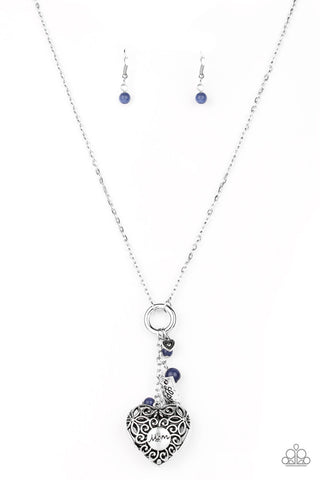 Mom Hustle Blue Paparazzi Necklace