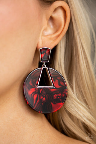 Let HEIR Rip! Red Paparazzi Earrings